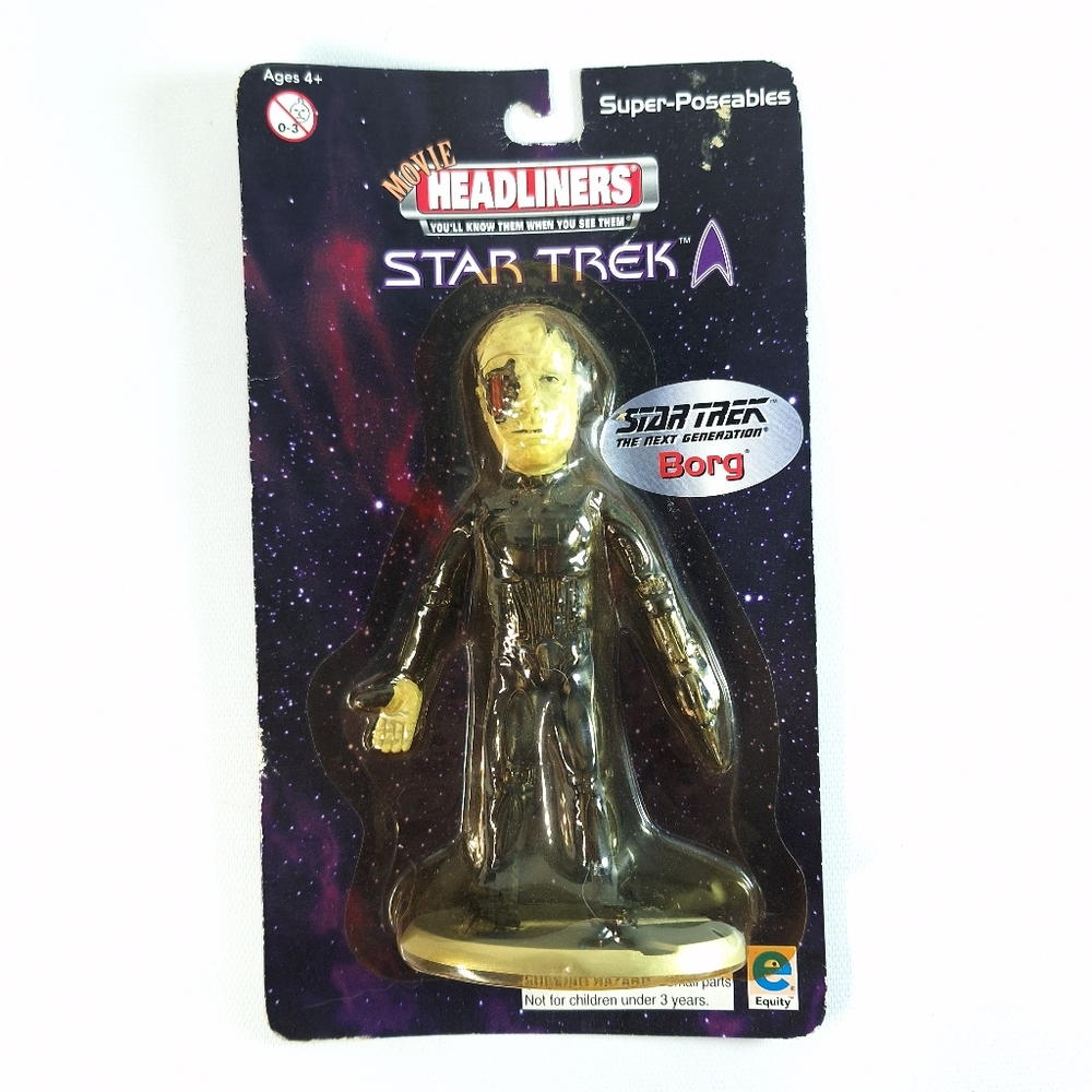 NIB Star Trek The Next Generation Borg Movie Headliners Poseable Figure 2000